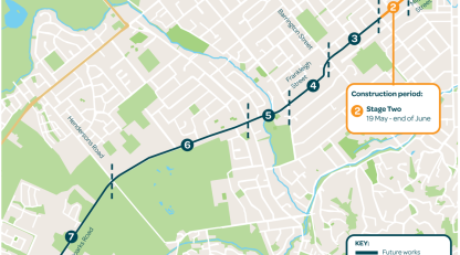 Cable route Stage Two current works